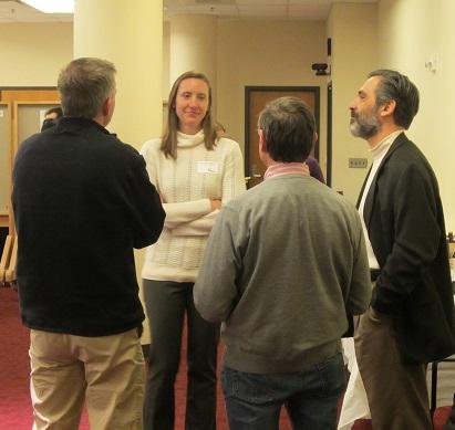 Photo of Jens Herberholz, Liz Redcay, Juan Uriageka, and Nathan Fox